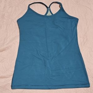 Lululemon Power Y Tank Luon Sz 6 Teal
